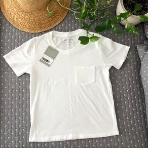 NWT Everlane White Box-Cut Cotton Tee (XXS)